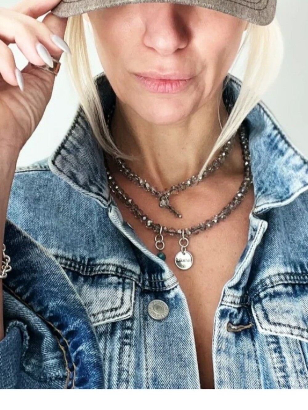 Katia Designs Grateful Crystal Boho Wrap Bracelet/Necklace